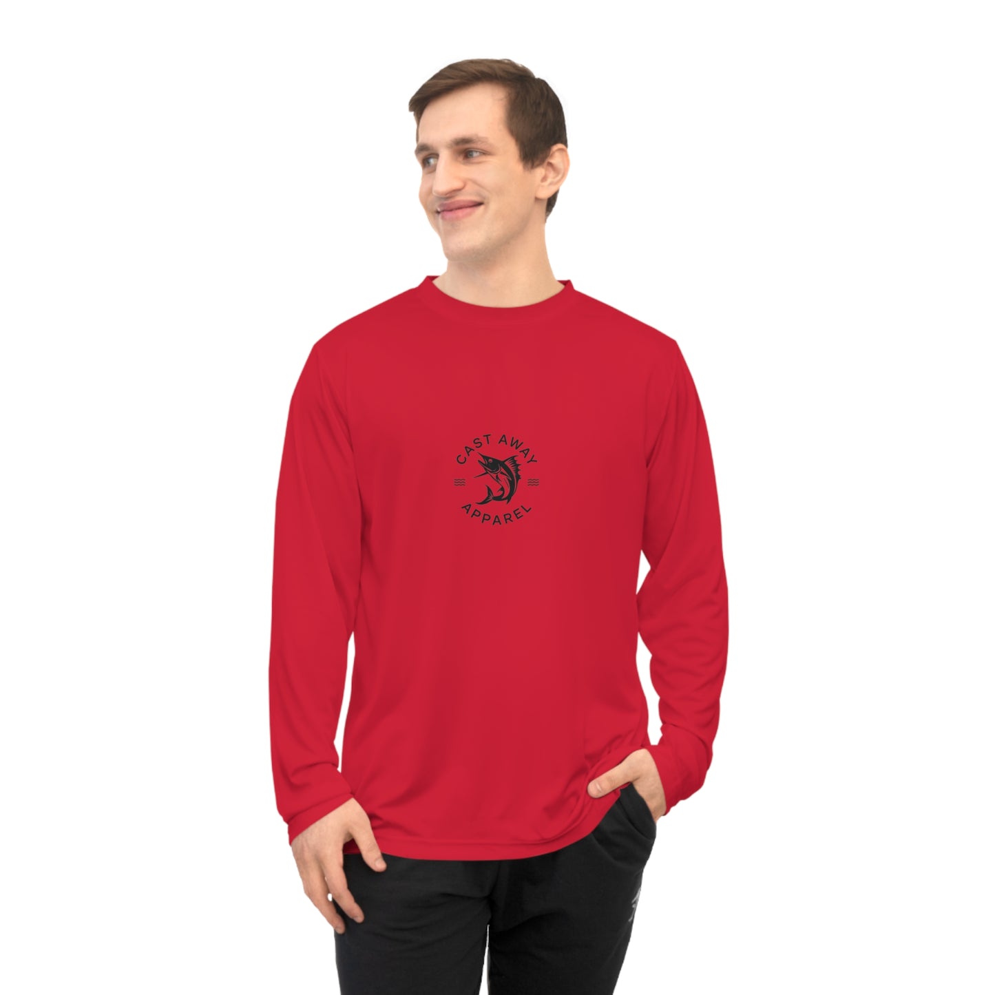 Copy of Cast Away Apparel Unisex Performance Long Sleeve Shirt - Fishing Adventure Design